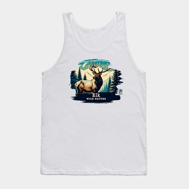 Elk - WILD NATURE - ELK -2 Tank Top by ArtProjectShop